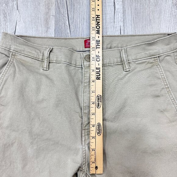 Levis XX Chino Standard Taper Khaki Tan Mens 34x30 Casual Beige Pants - Picture 5 of 11